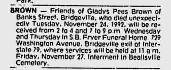 Gladys Pees Brown